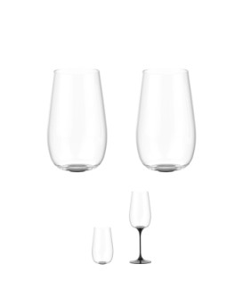 Glass Split Glass Collezione Origini Trento Black 2 pcs