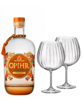 Джин Опир Ароматен Битер 43% + 2 бр. чаши Bohemia GIN