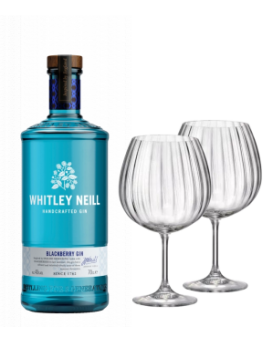 Джин Уитли Горски плодове 43% + 2 бр. чаши Bohemia GIN