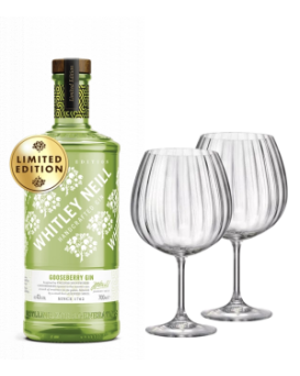 Джин Уитли Цариградско Грозде 43% + 2 бр. чаши Bohemia GIN
