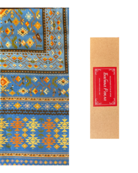 Silk scarf Blue Canary 160*45