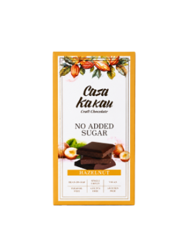 Casa Kakau Artisan Dark Chocolate with Hazelnuts, No Added Sugar