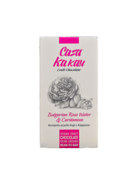 Casa Kakau Занаятчийски шоколад с розова вода и кардамон