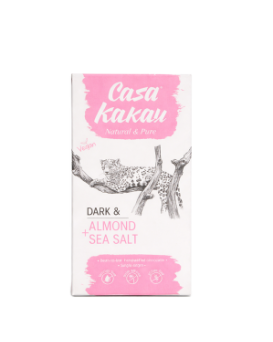 Casa Kakau Черен шоколад с бадем и морска сол