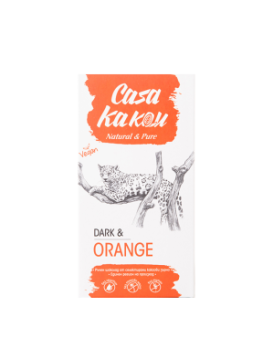 Casa Kakau Черен шоколад с портокалови корички