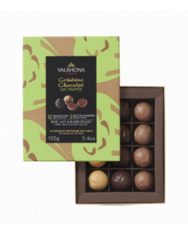 French Valrona chocolates with 12 truffles