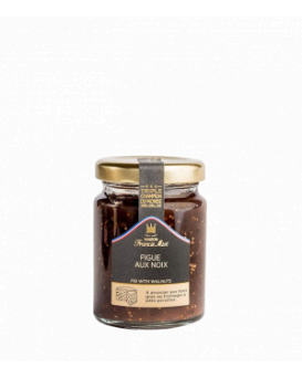 Homemade fig jam with walnuts