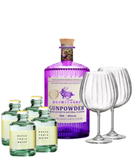 Magic with Figs - Gin, Tonic, and 2 Bohemia glasses