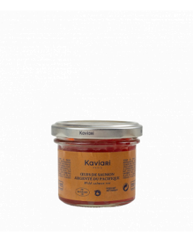 Pacific silver coho salmon roe