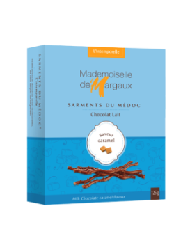 Mademoiselle de Margaux Шоколадови пръчици с черен шоколад с карамел