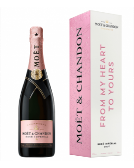 MOËT ROSÉ IMPÉRIAL With Inscription From My Heart To You 0.75L