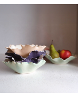 Pottery & Poetry Купа Blossom Aubergine