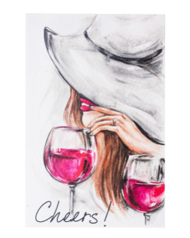 Картичка Lady with Hat