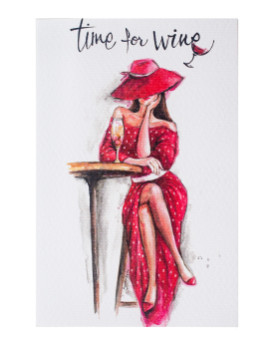 Картичка Картичка Lady with Red Dress